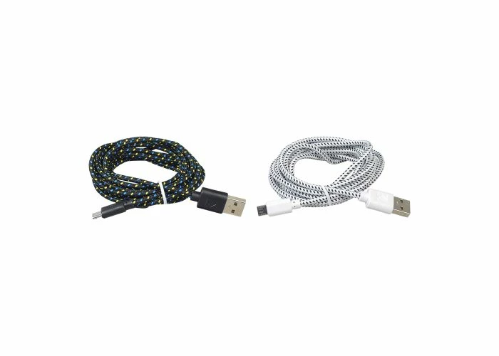 Wholesale ๐ Mon Ster Braided Micro USB Charging Cable For Samsung S3, S4, & Note 2 ๐